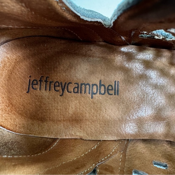 JEFFREY CAMPBELL Taggart Suede Cut Out Booties Ankle Boots Gray Size 6 - Picture 9 of 13